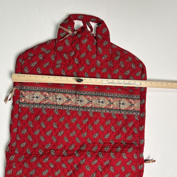 Vera Bradley Red Fall 1991 Garment Bag Made in USA Large Double Zip main image 14
